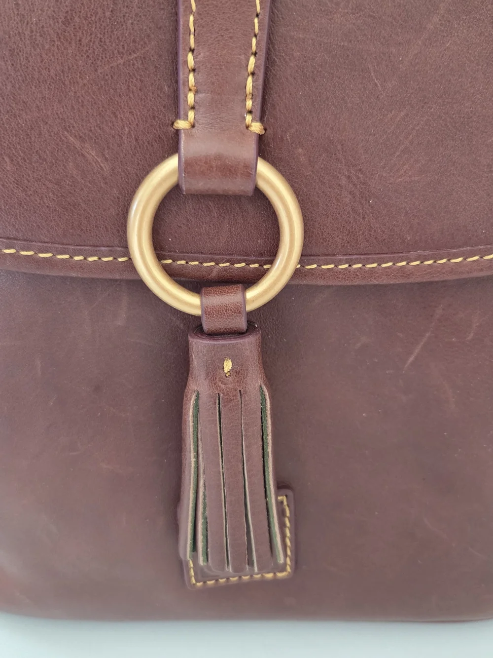 Dooney & Bourke Florentine Large Dottie Crossbody  Chestnut